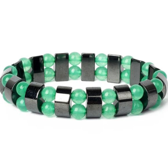 Magnetic Bracelet,Hematite Bracelet,Jade Bracelet,Magnetic,Jade Stone Beads - Picture 1 of 1
